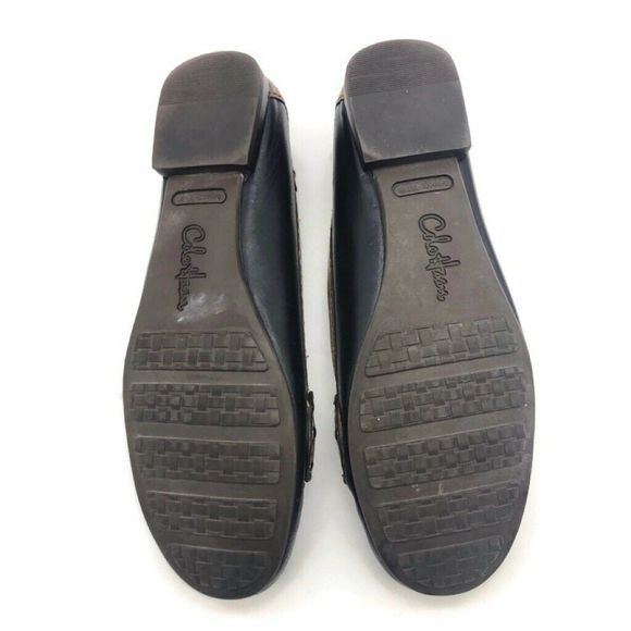 Cole Haan Womens Loafers Black/Brown Moc Toe - Picture 4 of 8